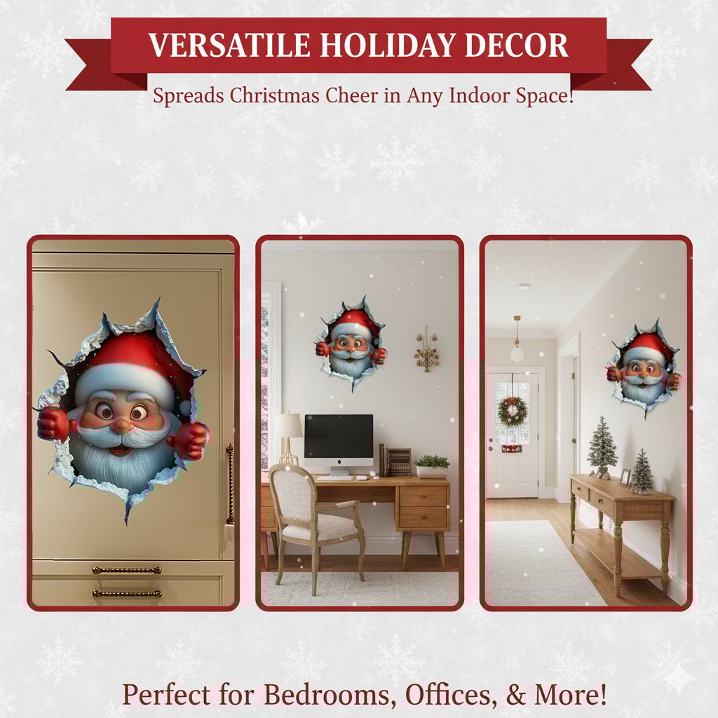 FestiveFun – 2D Creative Christmas Wall Stickers