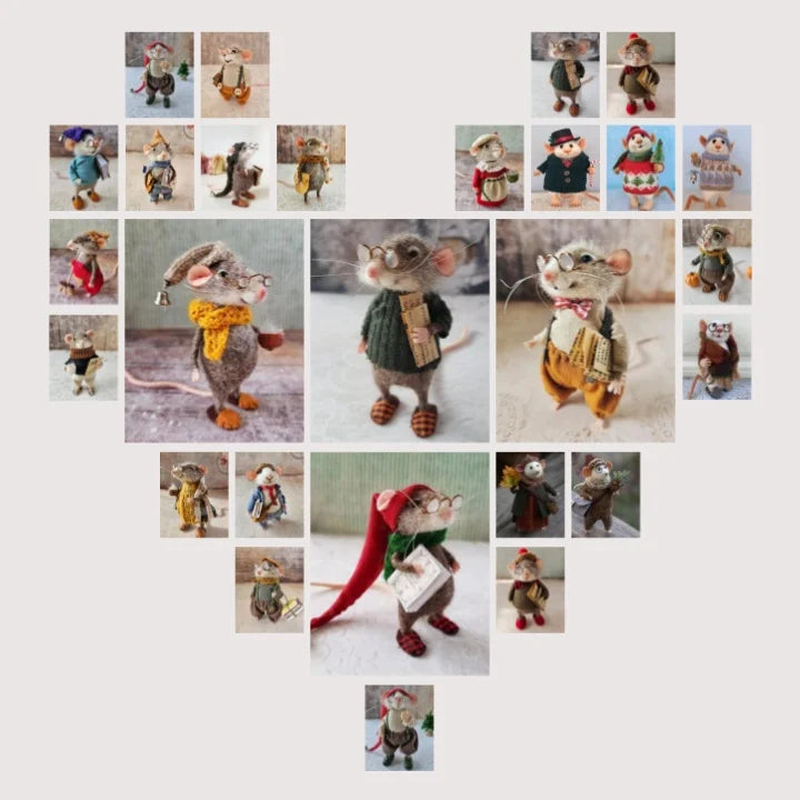 WhiskerWool - Needle Felted Mouse