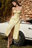 LA VIERA - Corset Lace-Up Summer Dress