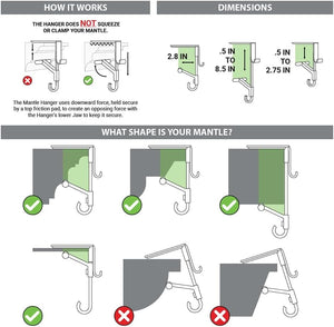 FestiveFix | Adjustable No-Slip Stocking and Garland Holder