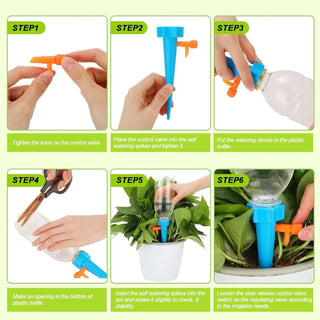 PlantFlow – Adjustable Self-Watering Spikes
