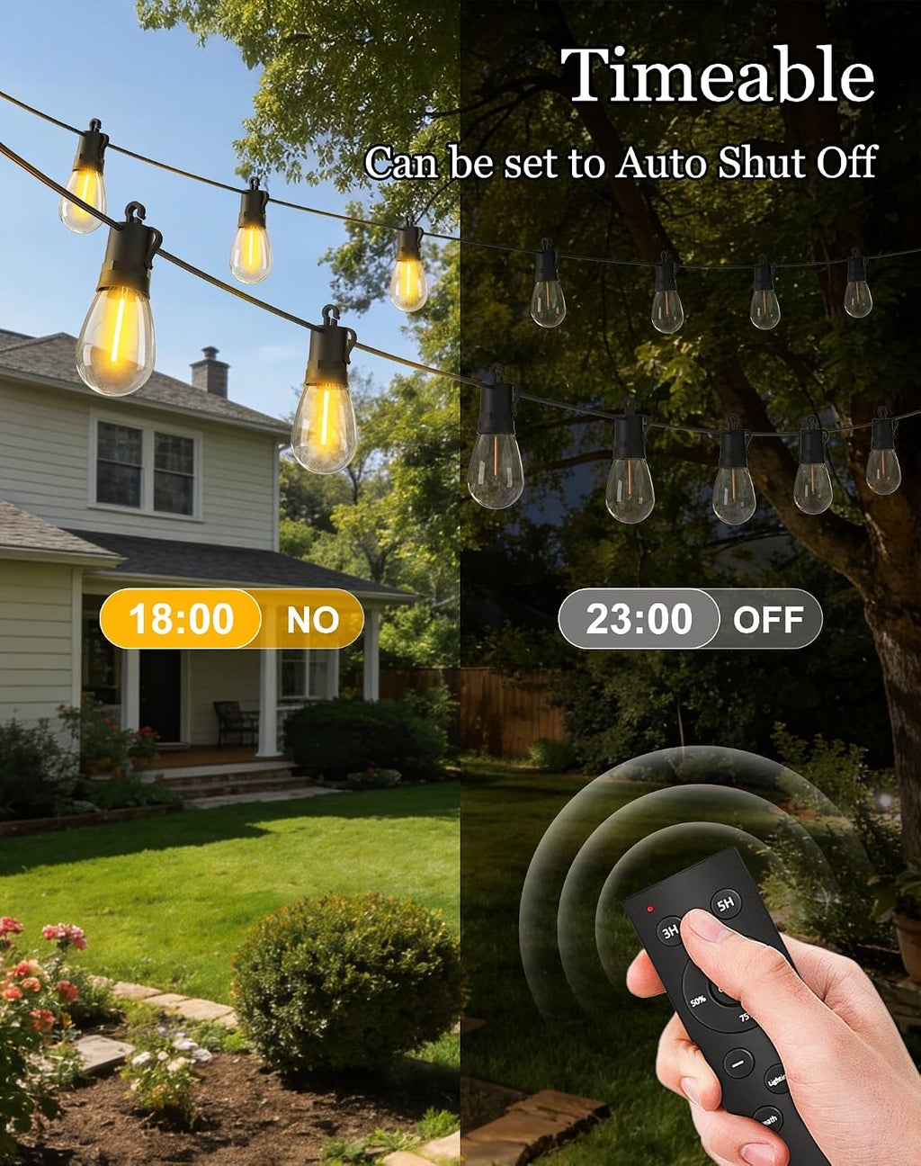 GlowNest – 100FT Solar Outdoor String Lights