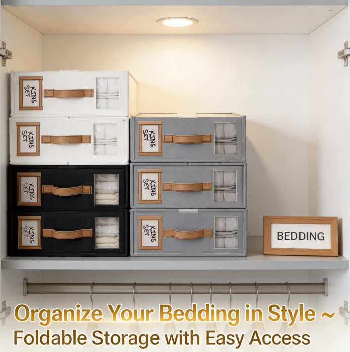 LinenLock – Foldable Sheet Storage Set