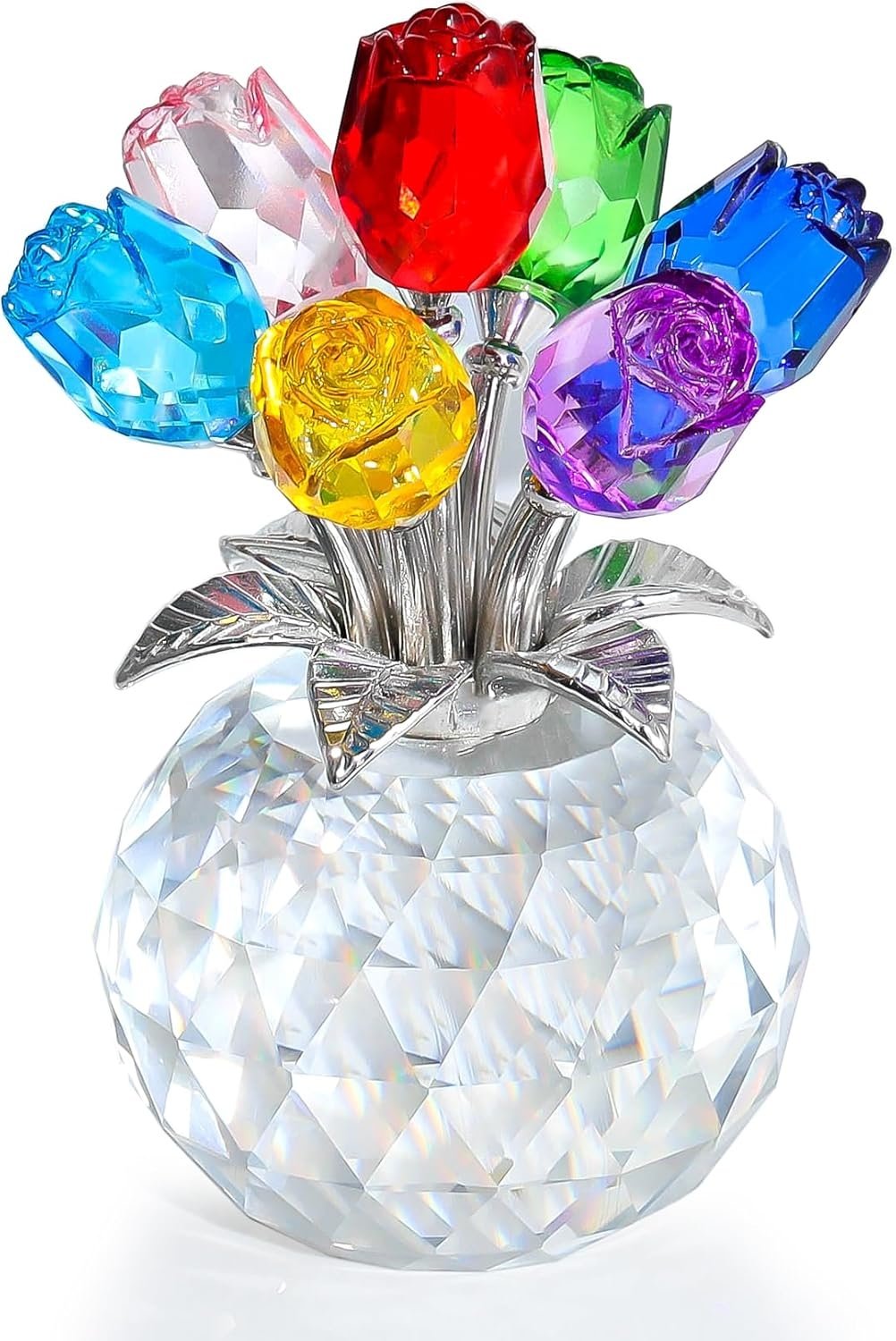 PureBloom – Elegant Glass Rose Decorative Keepsake