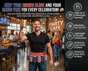 DrinkMate – Adjustable 6-Can Beverage Holster Belt