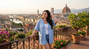 Appolline Stylish Flowy Short Sleeve Cardigan