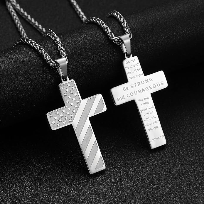 HonorGuard - Patriotic Cross Chain Pendant
