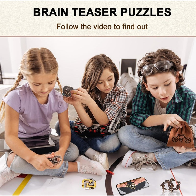 MindForge – Metal Brain Teaser Puzzle Set