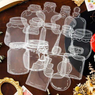 BloomMark - Elegant Design Glassware Shape Stickers