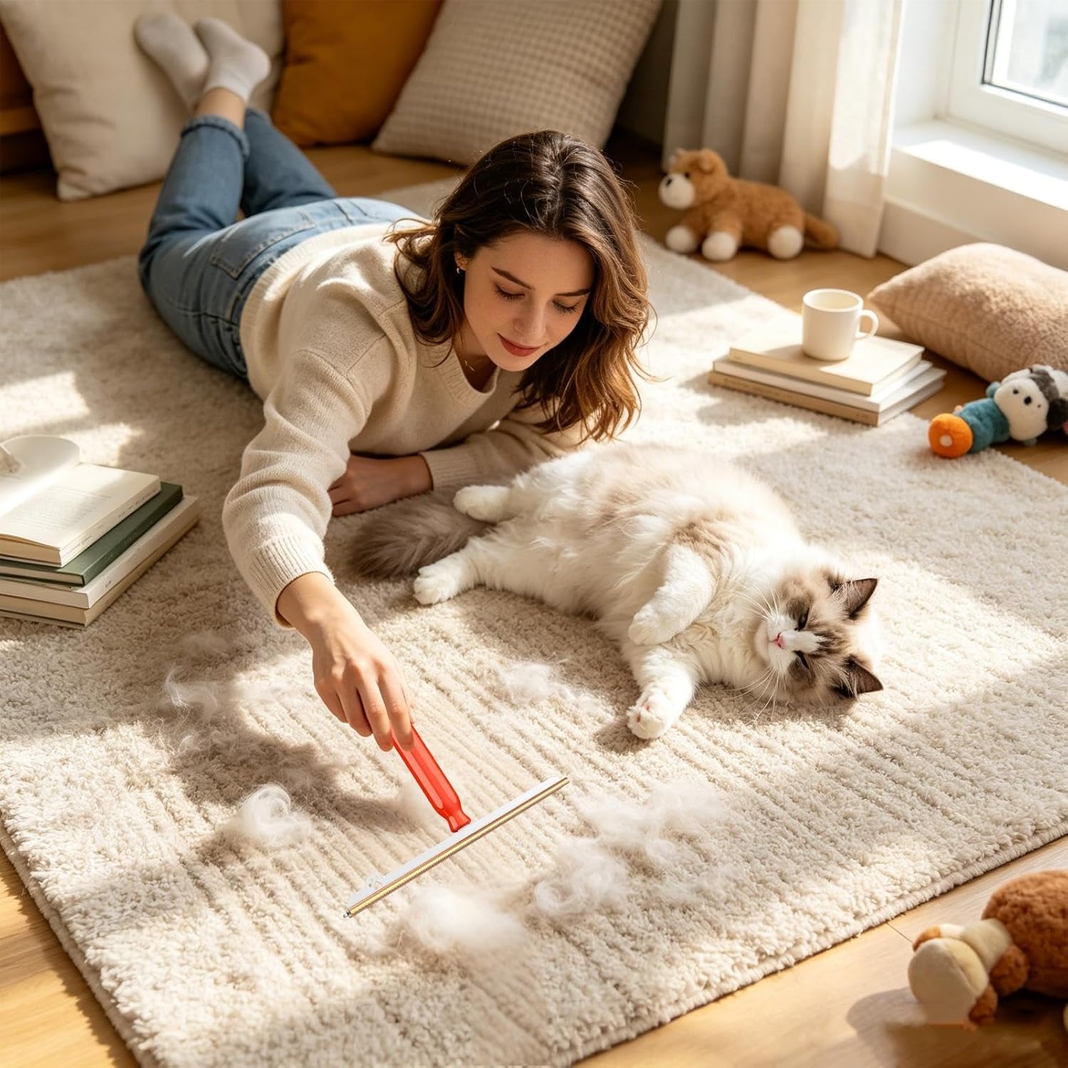 FurRake - Premium Pet Hair Carpet Comb