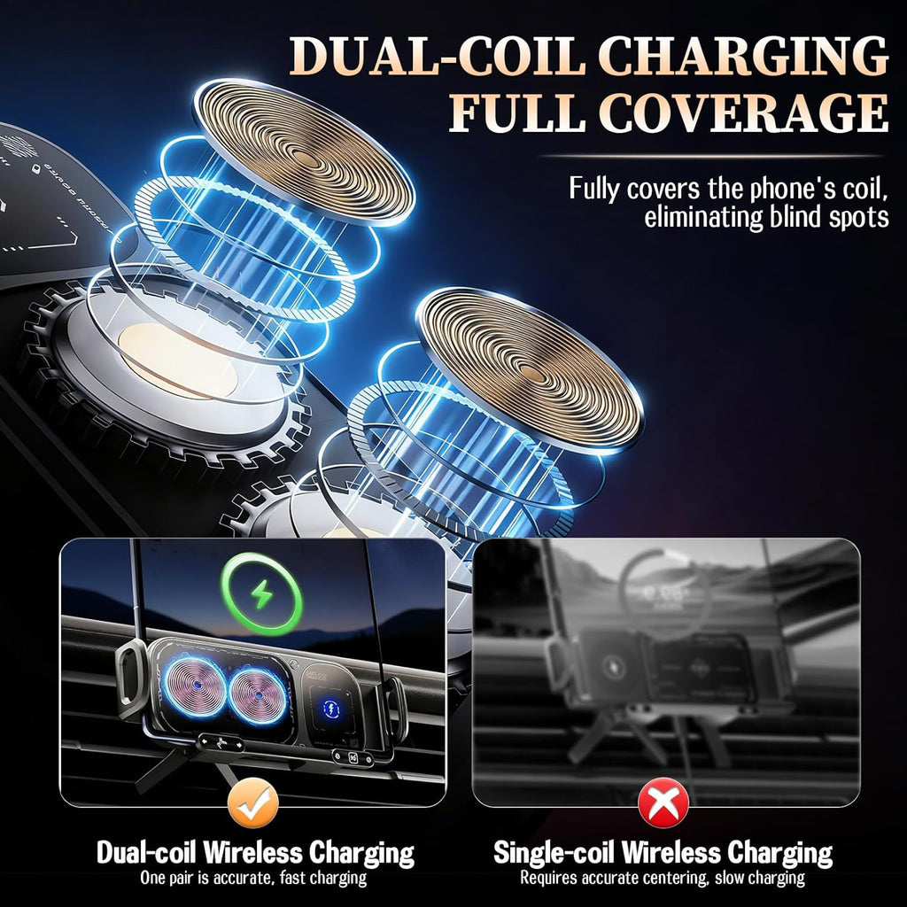 AutoTurn – Rotating Wireless Charging Car Mount
