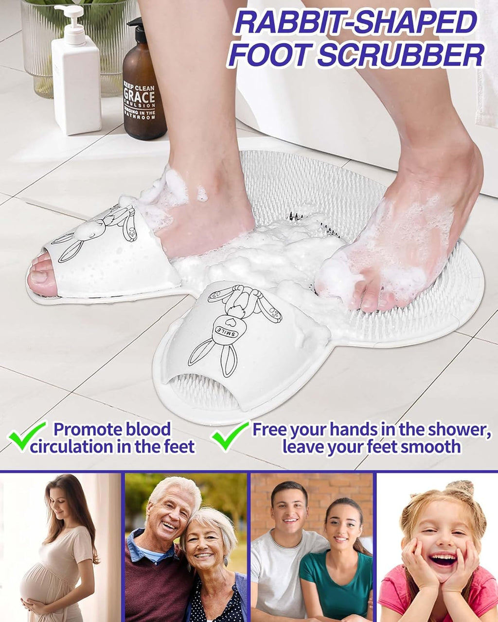 HopScrub – Cute Silicone Foot Cleaning Mat