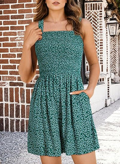 VeloraChic – Summer Square Neck Loose Casual Romper