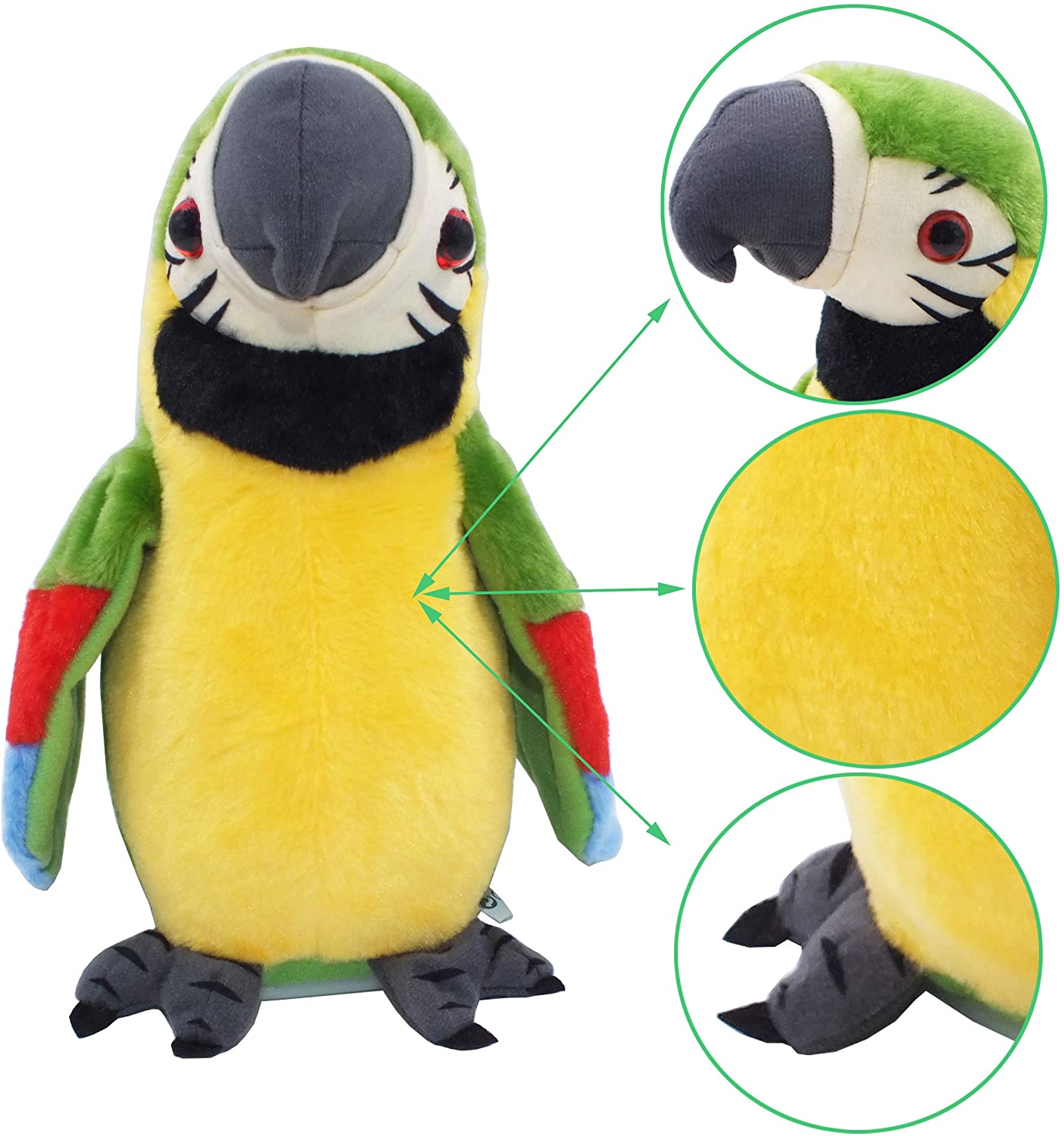 EchoWing – Interactive Voice Repeating Parrot Toy