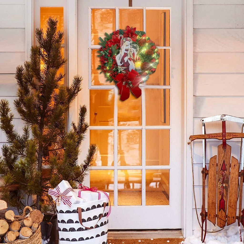 DivineGlow - Spiritual Handmade Wreath Decoration