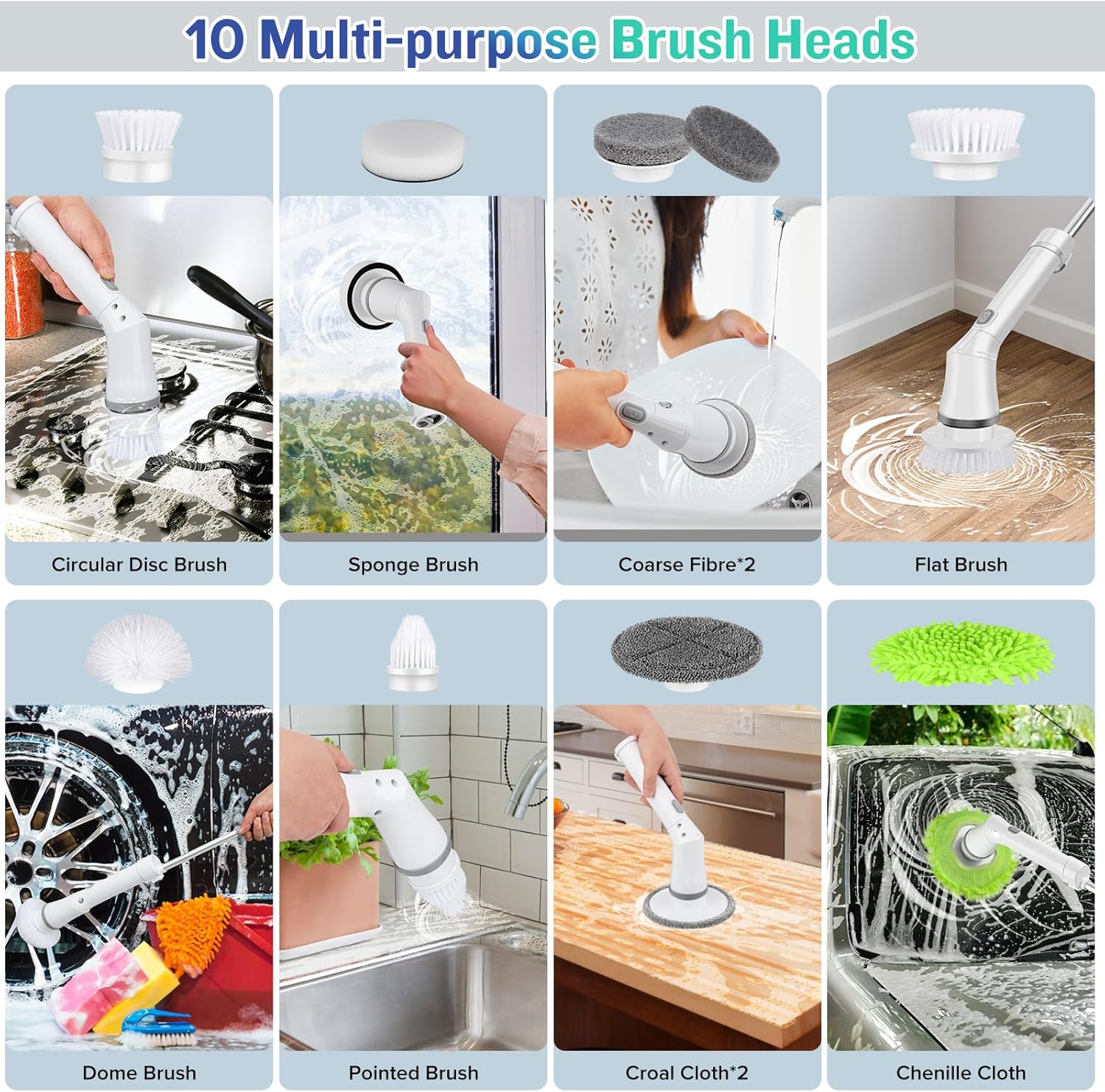 PuraGlow – Deep Clean Shower Scrubber