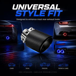 TurboFlare – Premium Carbon Fiber LED Exhaust Pipe