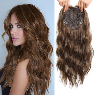 VolumeGrace – Seamless Wavy Hair Topper Extension