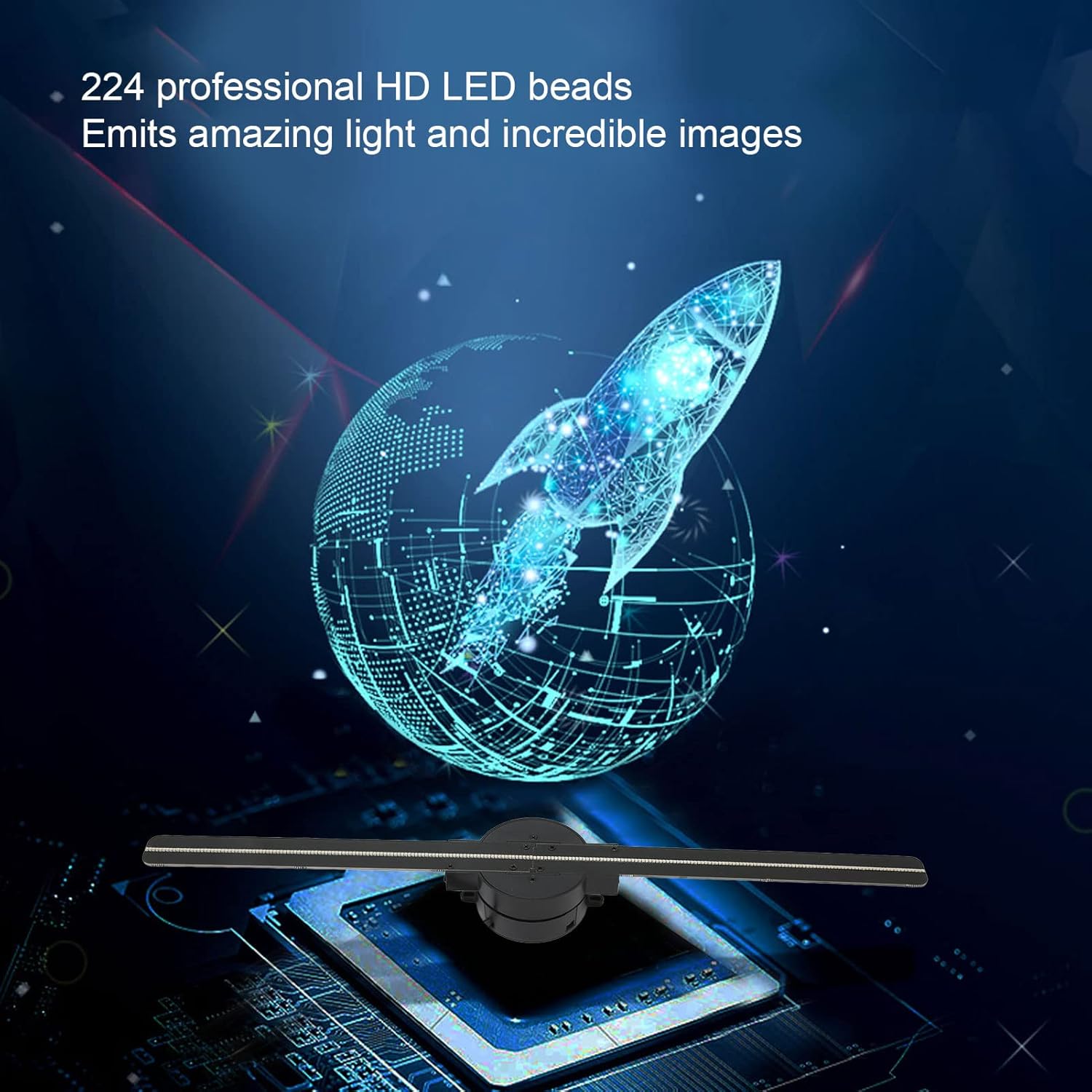 HoloSpin - 3D LED Fan Projector