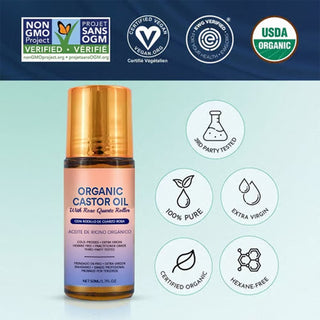 RoseCalm - Organic Castor Oil with Rose Quartz Touch