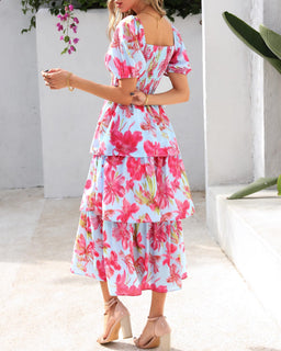 BloomBelle – Vintage Floral Smocked Dress