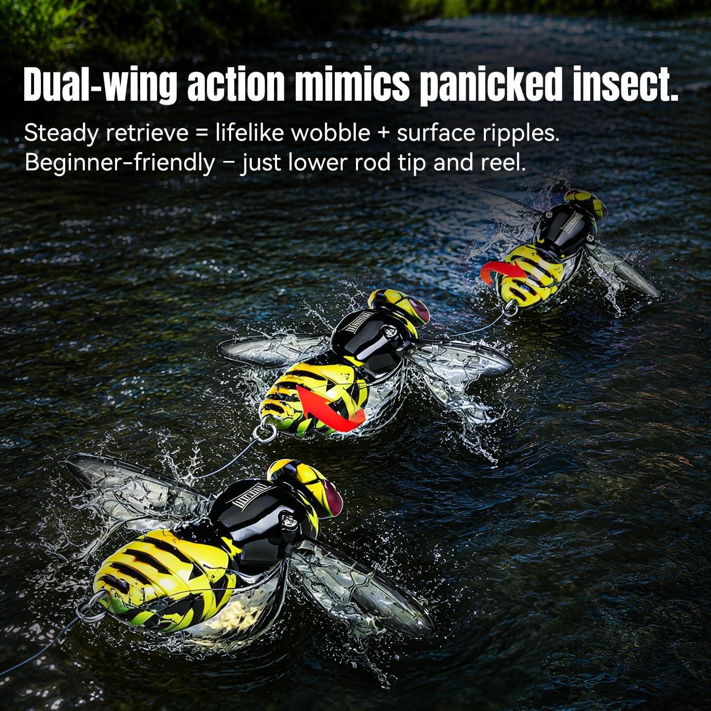 StrikeBug – Bionic Wasp Topwater Fishing Lure