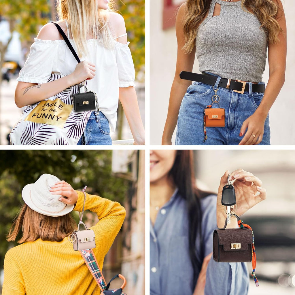 CharmLoop - Mini Square Bag Pendant Keychain