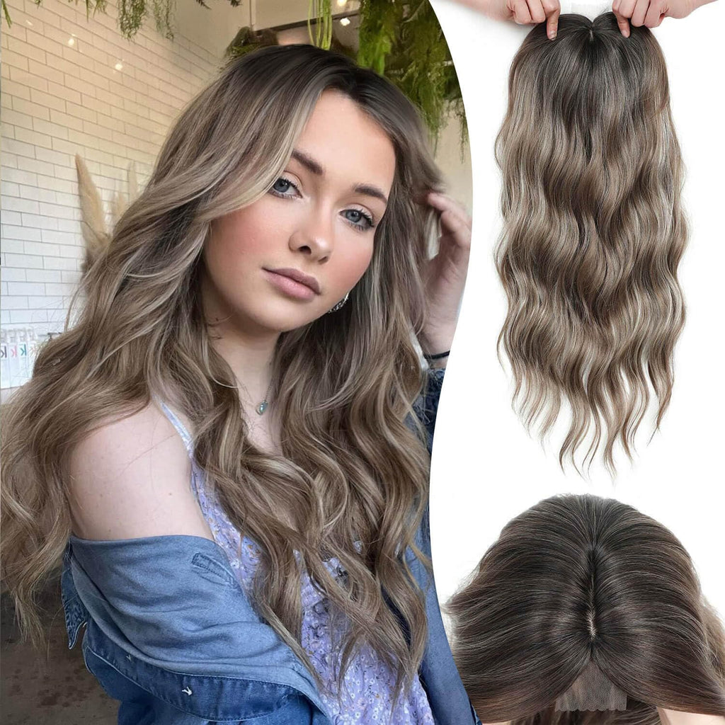 VolumeGrace – Seamless Wavy Hair Topper Extension