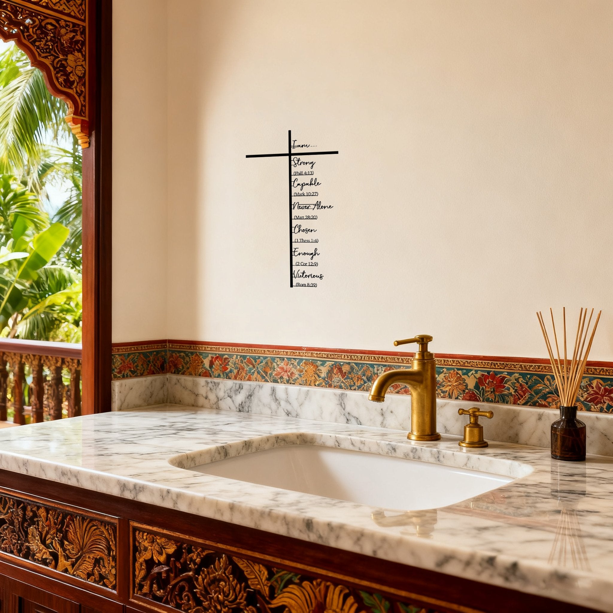 DivineHaven - Inspiring Iron Wall Décor