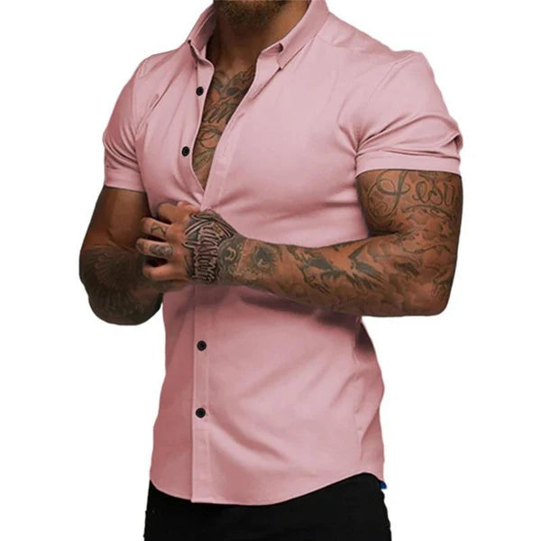 StrideFit – StretchTech Slim Shirt for Work & Workout