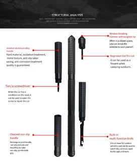 Multi Purpose Explorer Trekking Pole marnetic