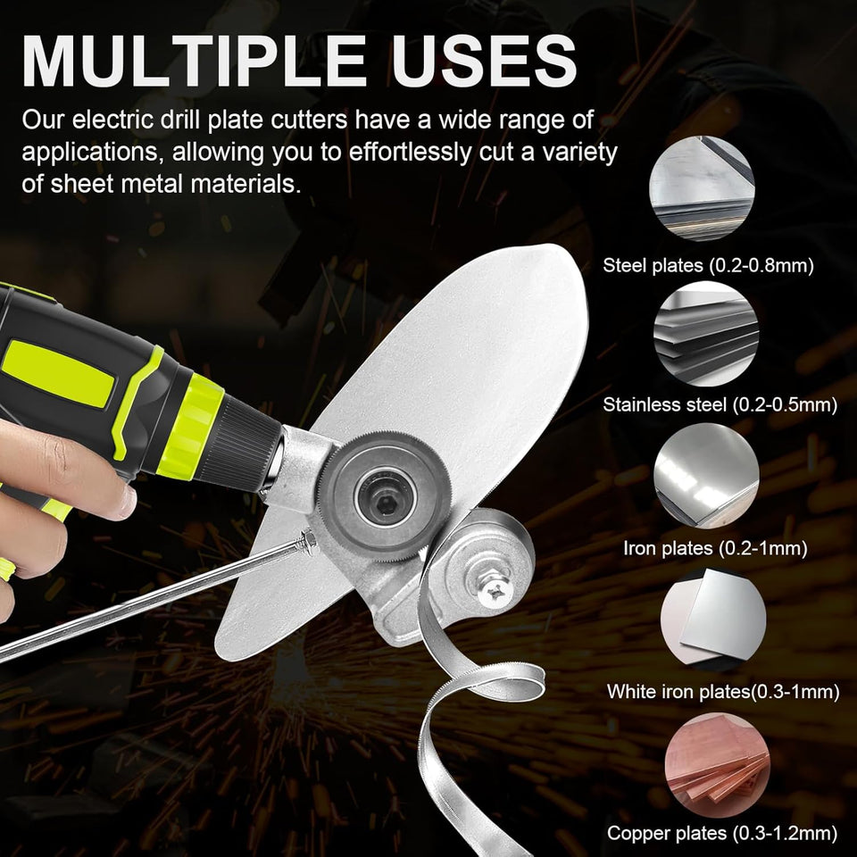 🔥Last Day 50% OFF -  Sheet Metal Cutter Drill Attachment 🛠️