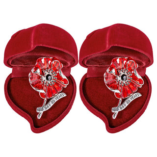 VictoryBloom – VE Day 80th Anniversary Poppy Brooch