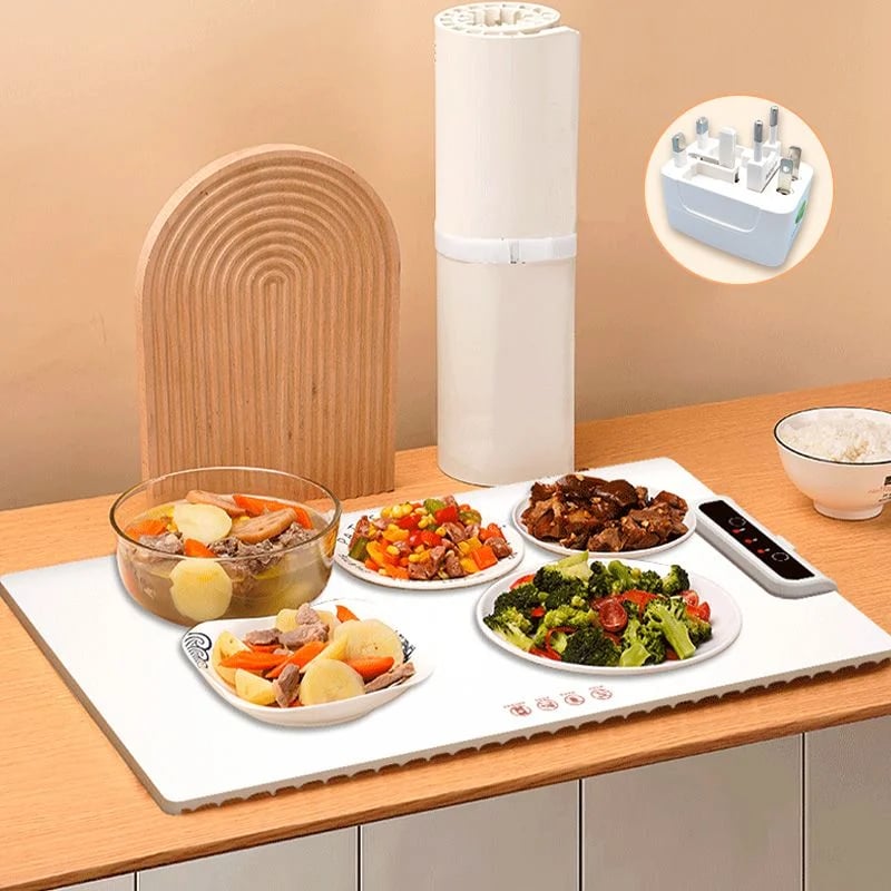 Foldable Silicone Fast Heating Food Electric Warming Tray