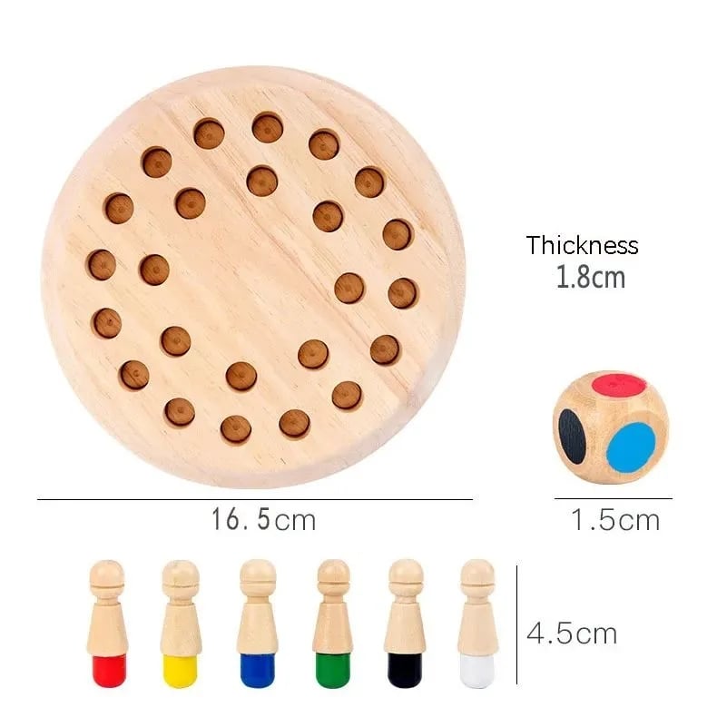 MindMatch – Wooden Memory Match Stick Chess Game