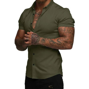 StrideFit – StretchTech Slim Shirt for Work & Workout