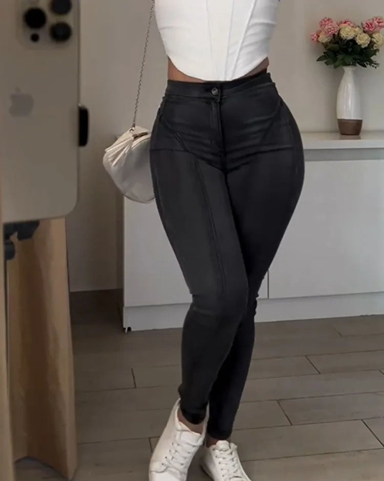 CurveFlex - High-Rise Stretch Skinny Jeans