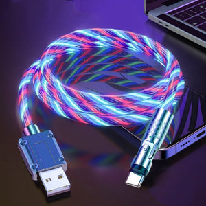 GlowLink - 540° Rotating Fast Charging Cable with Lights