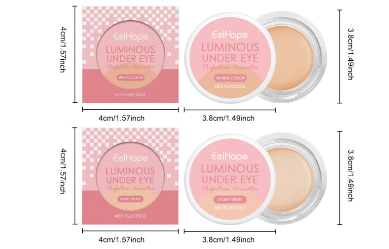 RadiantEyes – Brightening Cream Concealer for Fresh Look