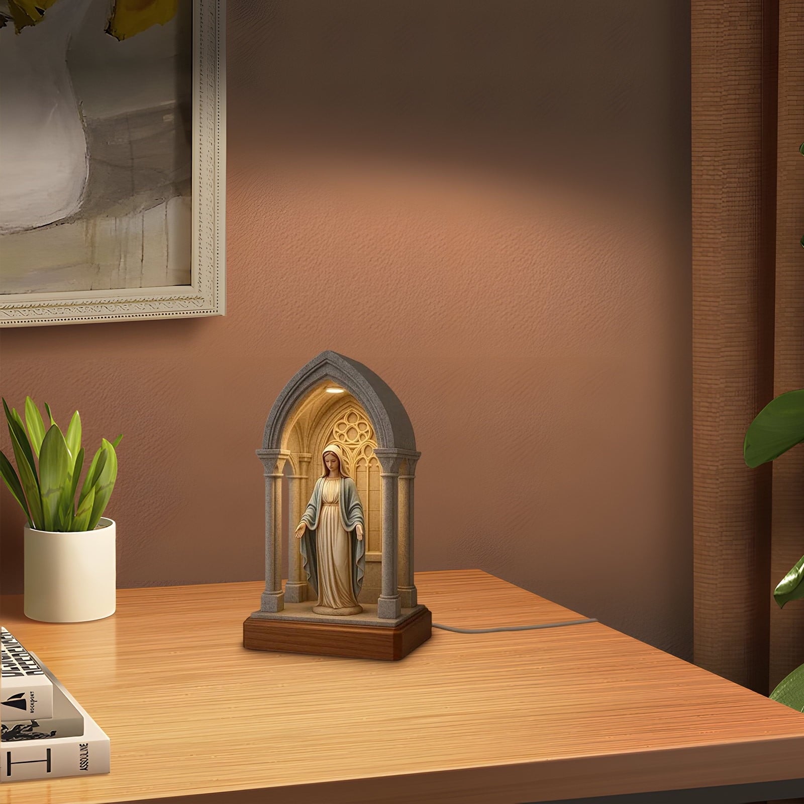 HaloLight – Virgin Mary LED Prayer Table Lamp
