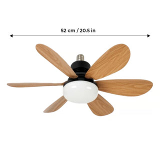 BreezeLux | 2-in-1 Socket Ceiling Fan with Light
