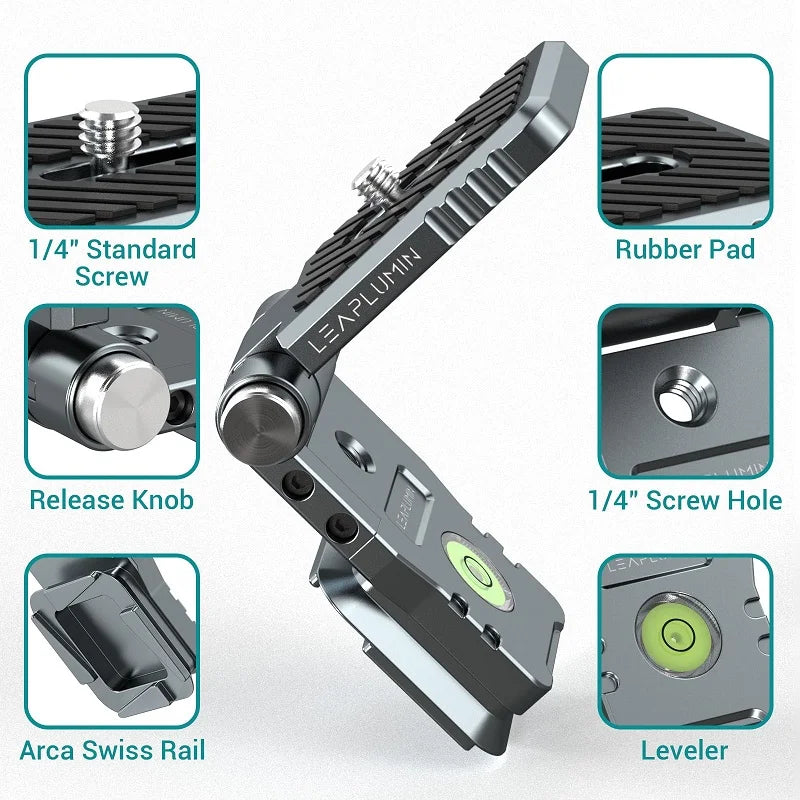 SnapSwitch - Folding L Plate for SLR Tripods
