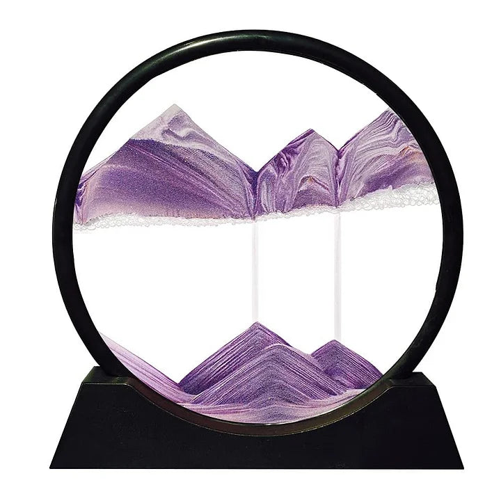 TranquilFlow – 3D Hourglass Sand Scene Gift