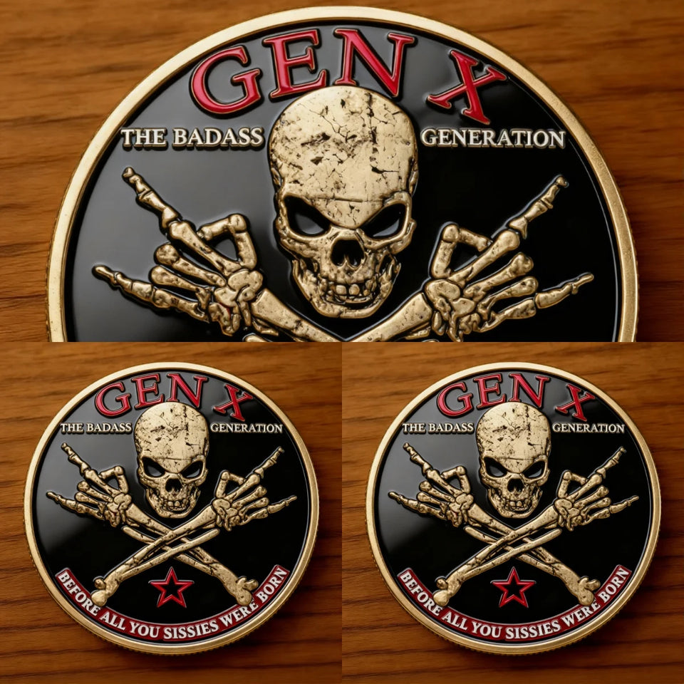 🪙GEN X Coin – The Ultimate Tribute to the Badass Generation 💀🔥