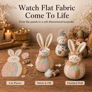 StitchBloom – Patchwork Fabric Doll DIY Craft Kit