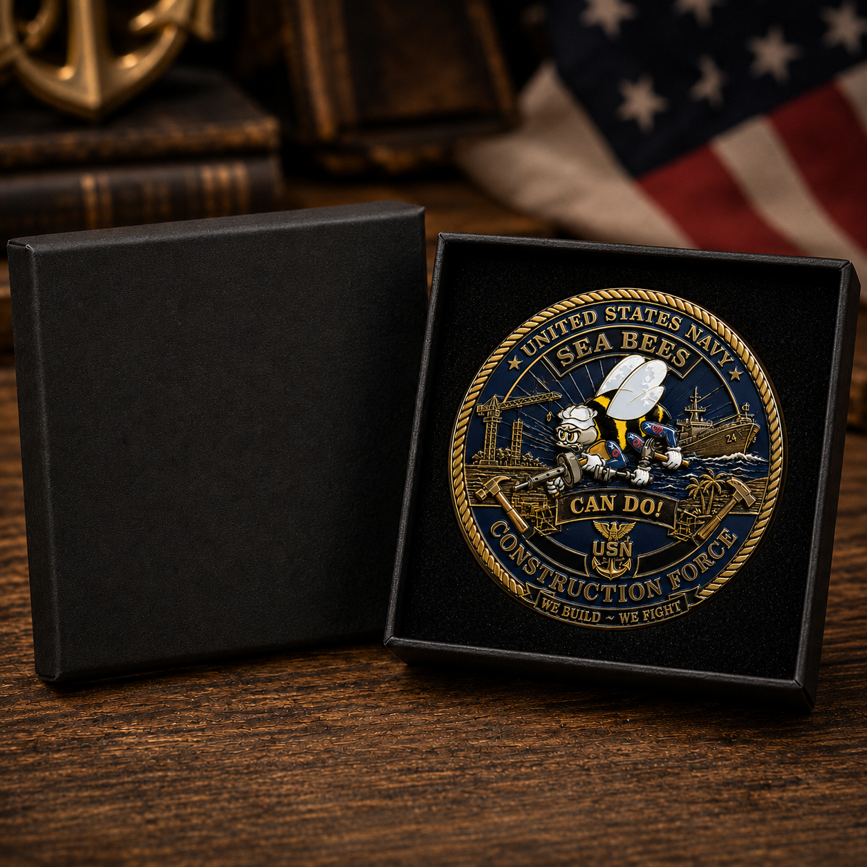 ValorMint – Premium U.S. Navy Seabees Challenge Coin