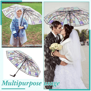ClearVista | Hand-Painted Stained Glass Umbrella