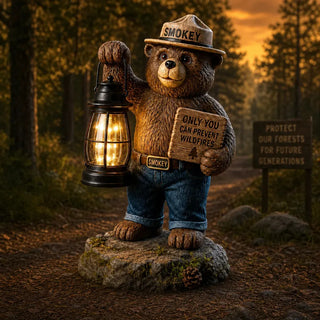 LandCharm– Solar Bear Garden Lantern Decor