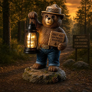 LandCharm– Solar Bear Garden Lantern Decor