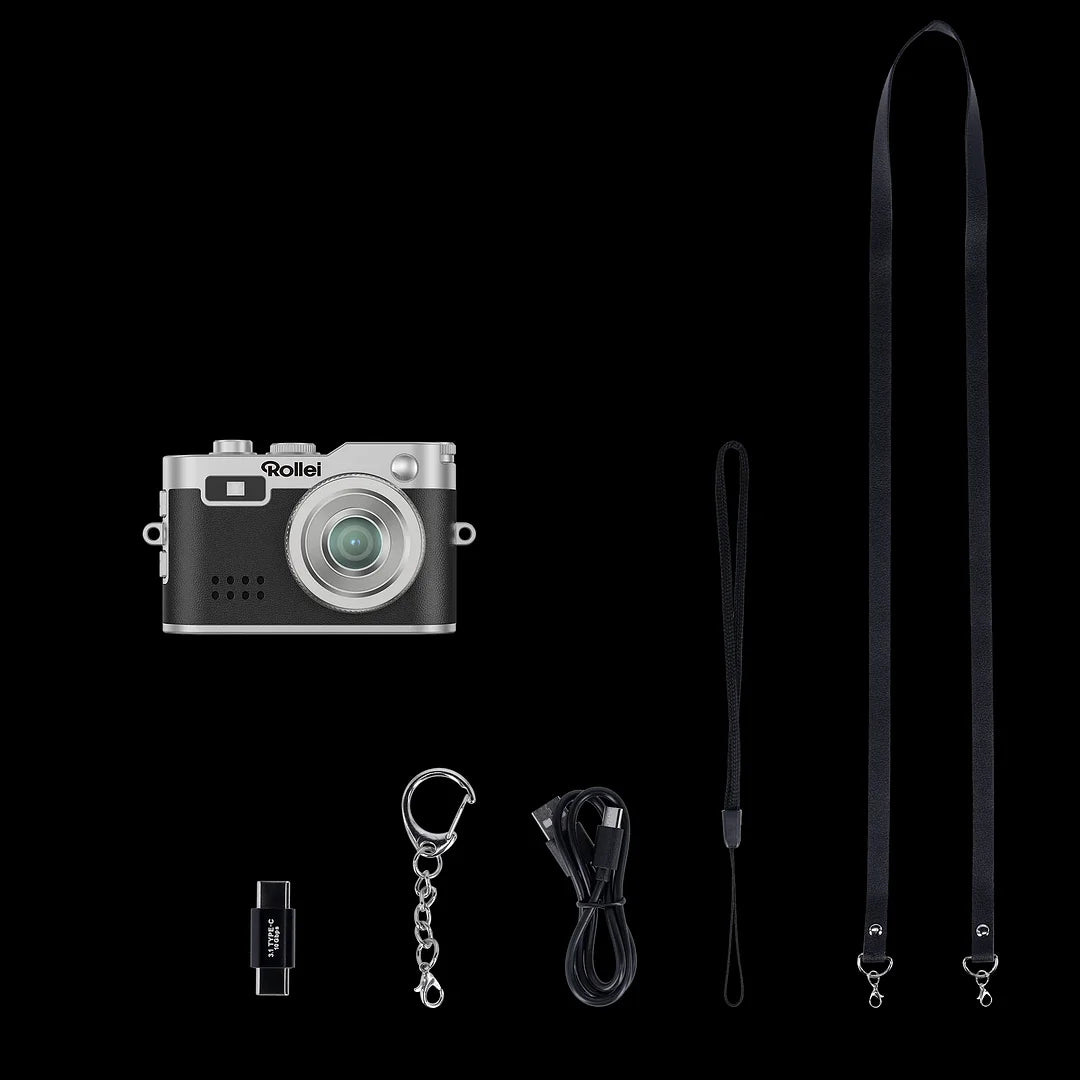 Mini camera, student campus retro camera, portable small thumb camera for travel photography